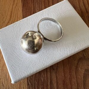 Sterling Silver Globe Ring